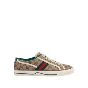 🆕 👟 Gucci Men's GG Gucci Tennis 1977 sneaker Color: beige/ebony Size: 39